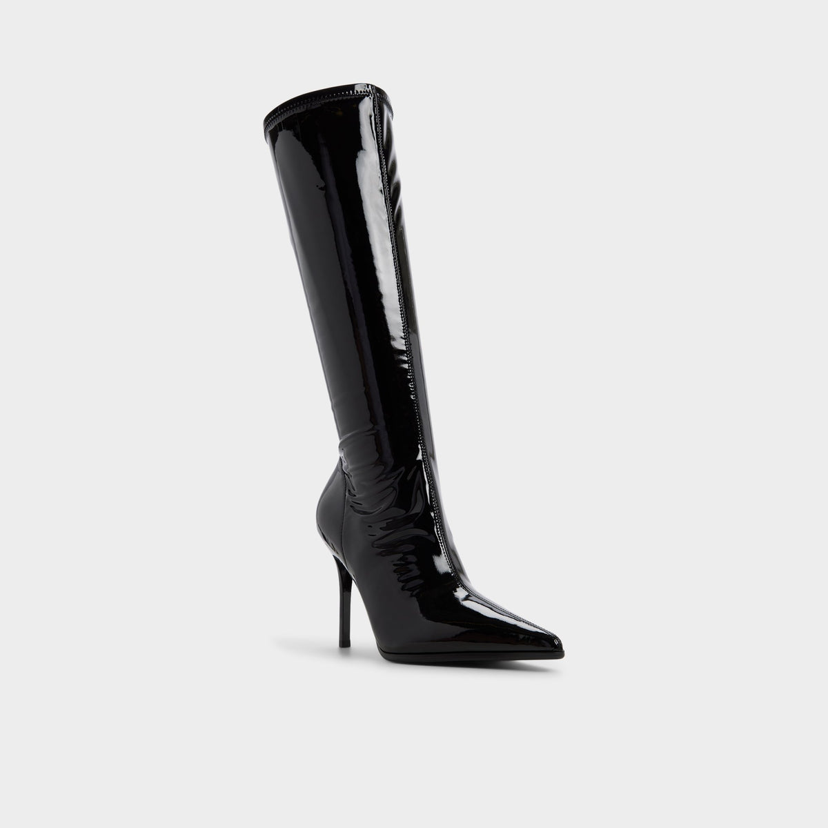 Three-quarter angle of Other black Re-emily Knee-high boot's front side
