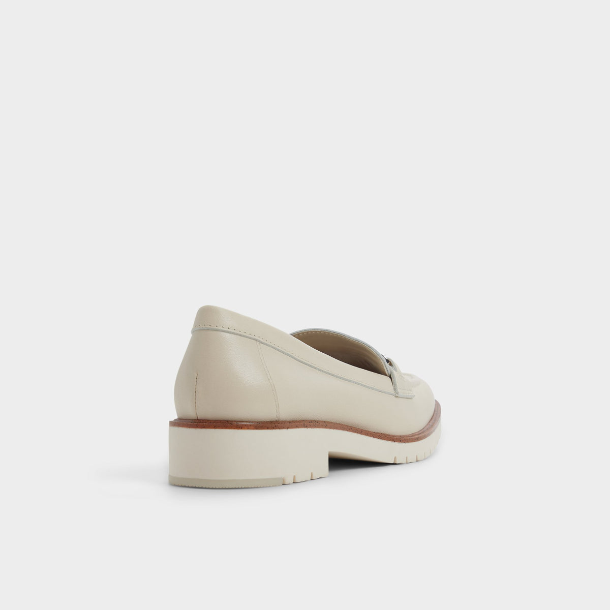 Three-quarter angle of Other white Ibreflex Loafer's back side