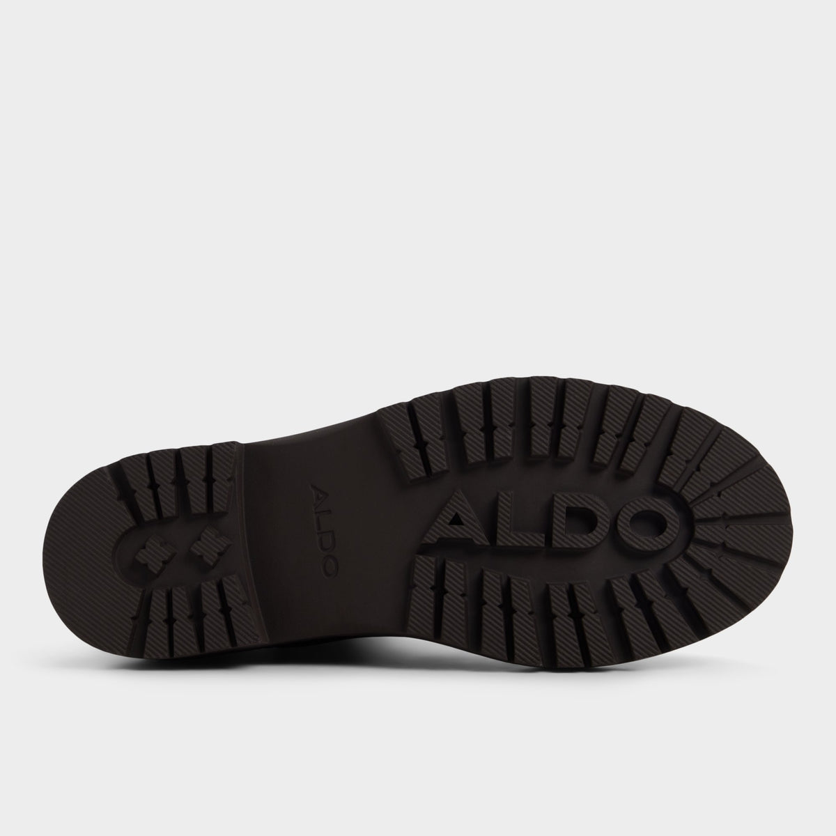 View of Dark brown Bestina Lug sole Chelsea boot's sole