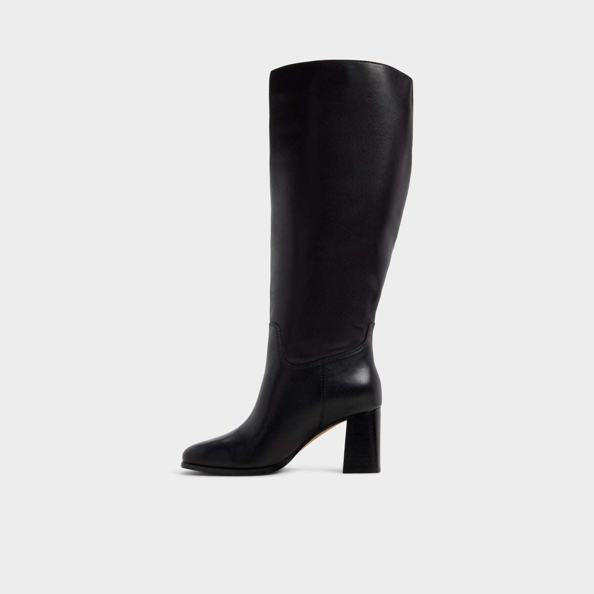 Side view of Black Elyze-wc Knee-high boot