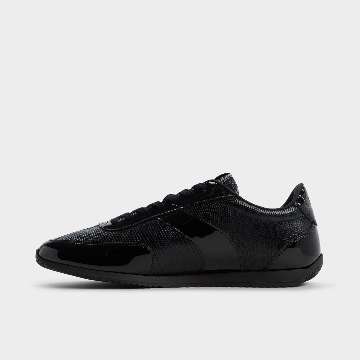 Side view of Other black Nathaniell Low top sneaker