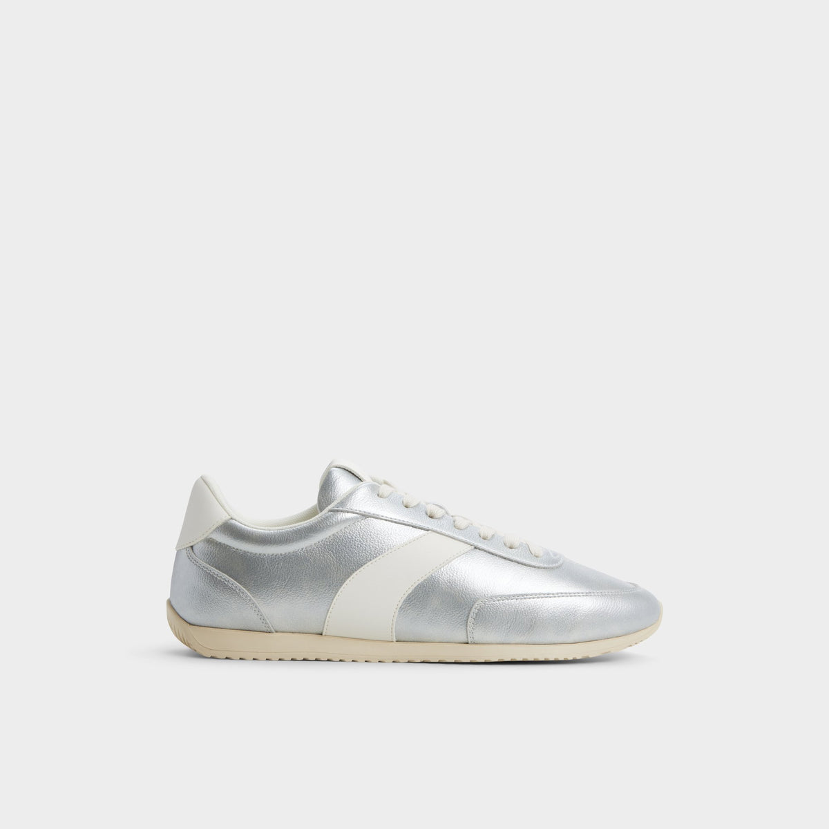 Vue principale de Argent Nathaniell Low top sneaker pour Hommes