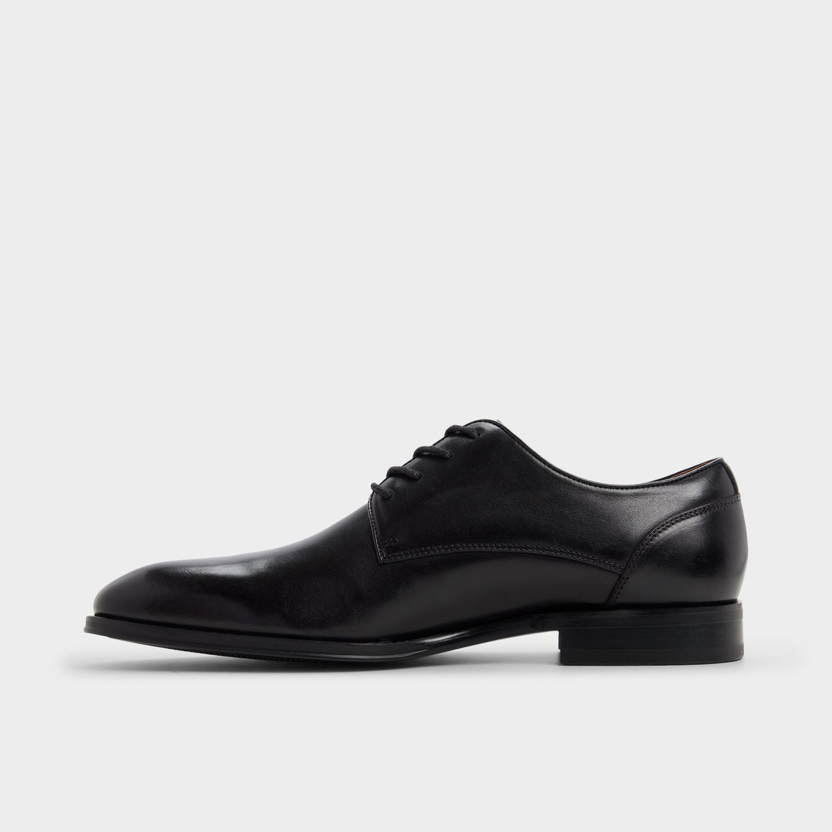 Side view of Black Allegro Oxford shoe