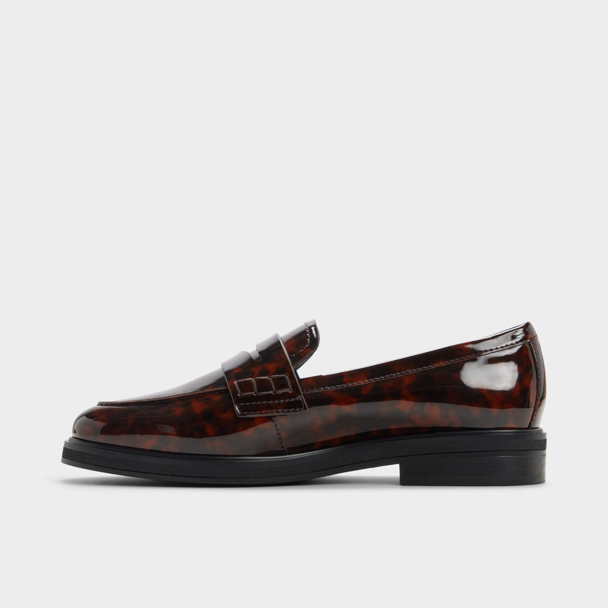 Side view of Open brown Lededanten Loafer