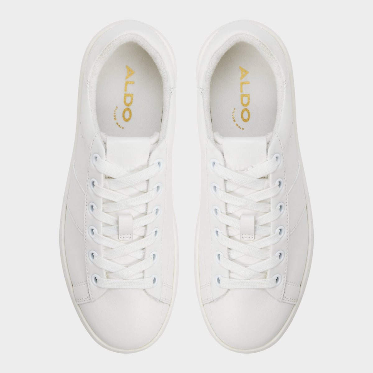 Top-down view of the White Adrei Sneaker