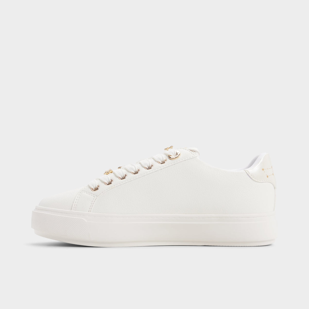 Side view of White Starbright Sneaker