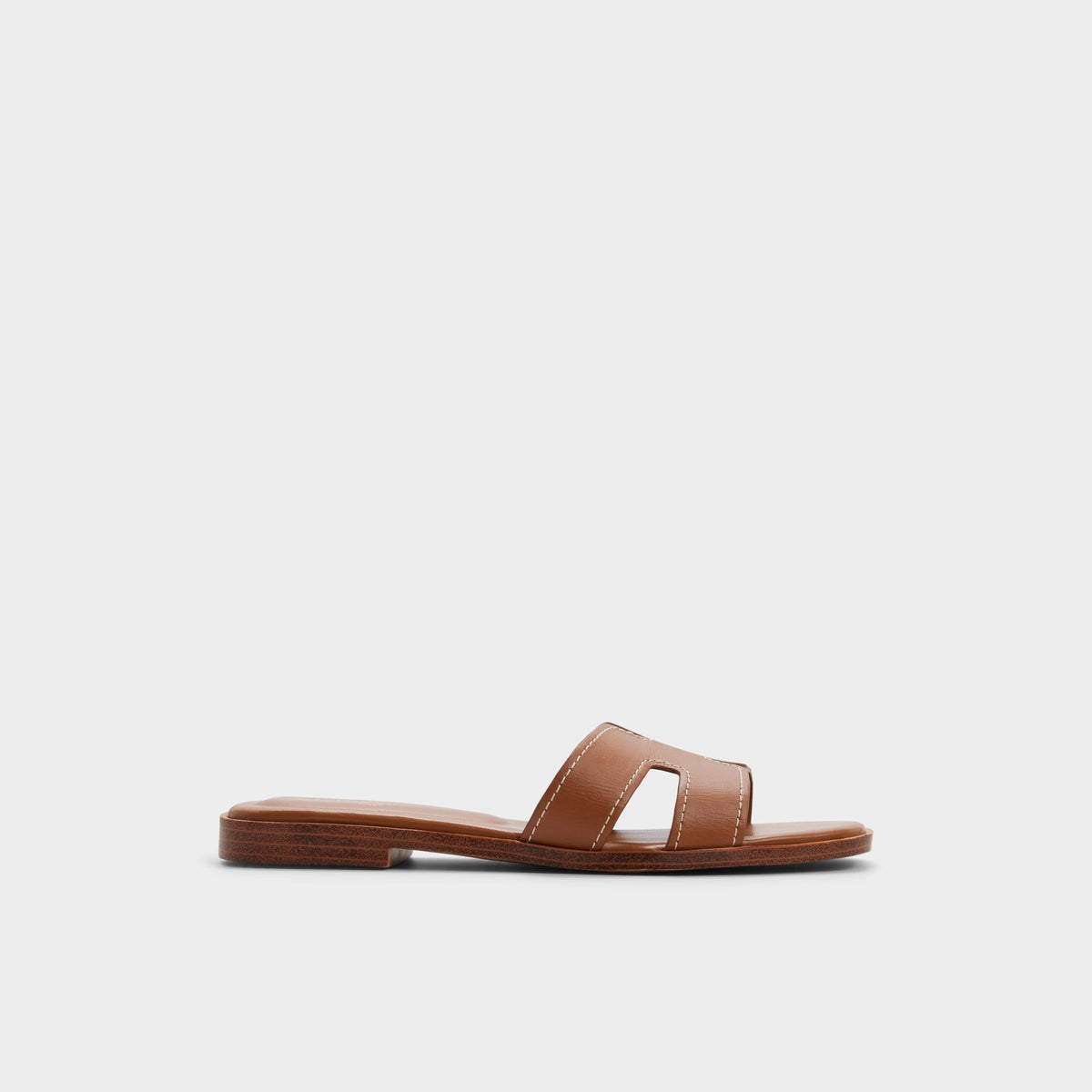 Main View of Medium brown Itsandalb Slide sandal for Womens