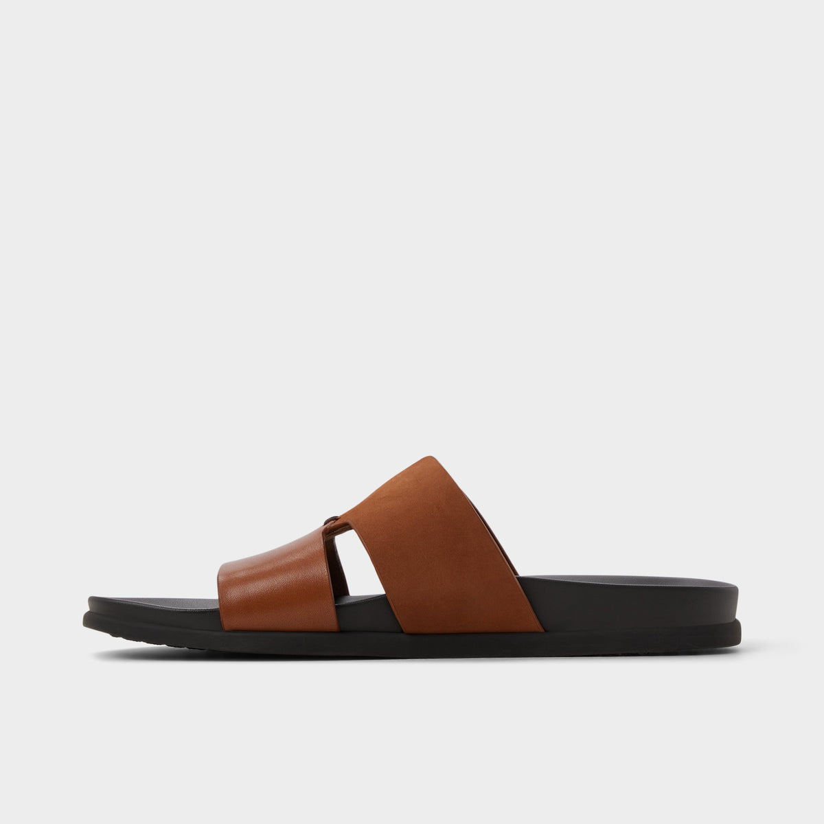 Side view of Cognac Marcelo Sandal