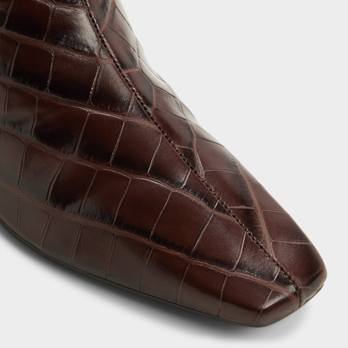 Close-up of the Brown Nyderilin Ankle boot