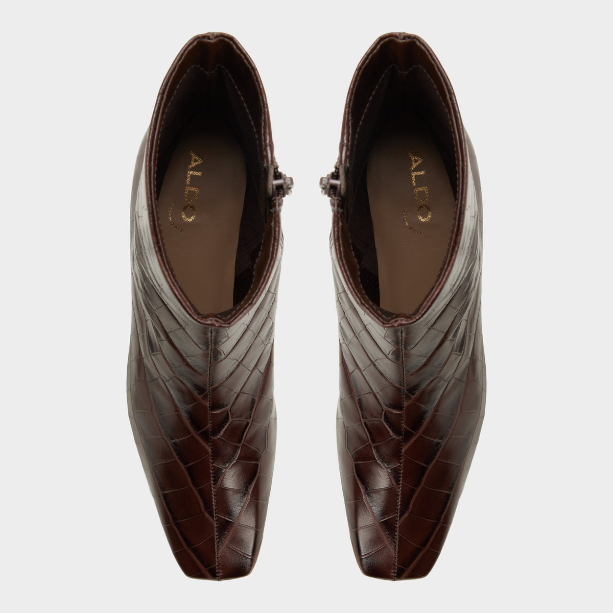 Top-down view of the Brown Nyderilin Ankle boot