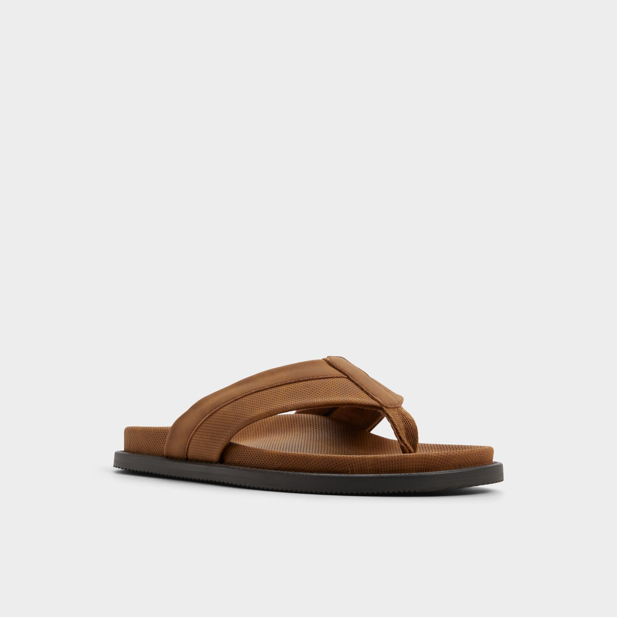 Three-quarter angle of Cognac Beachbreeze Flip flop's front side