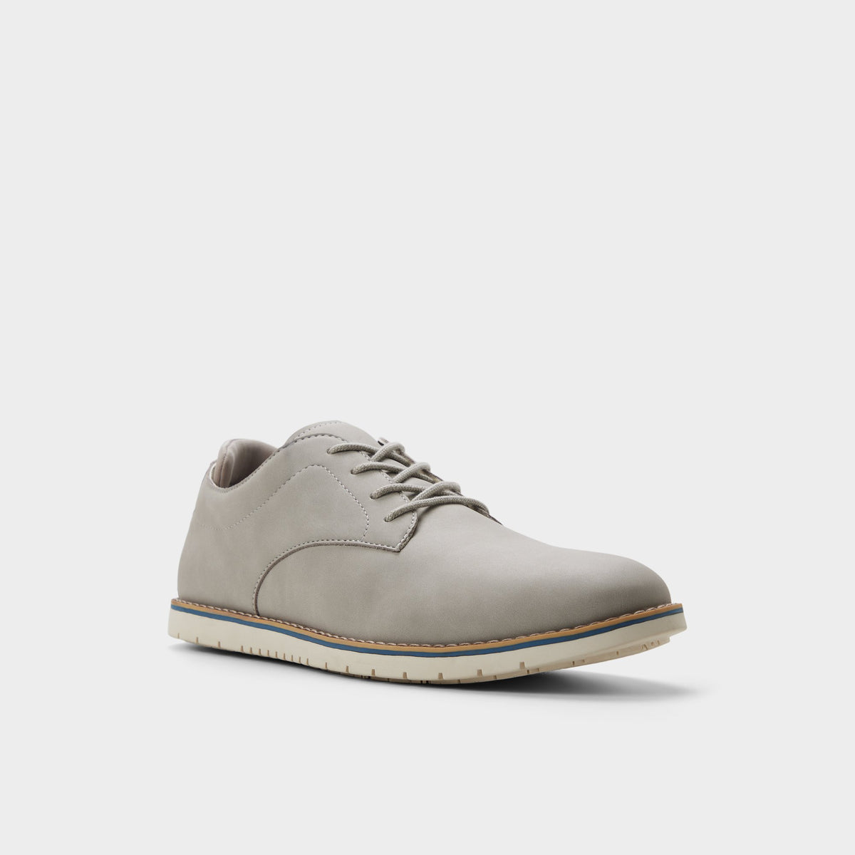 Angle de trois quarts de la face avant de Gris Pedro Chaussure Oxford