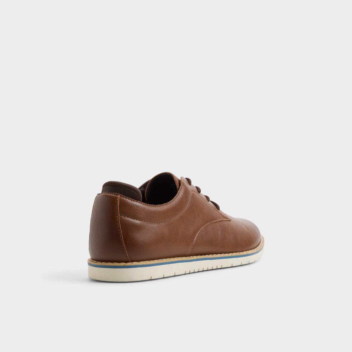Three-quarter angle of Cognac Pedro Oxford shoe's back side