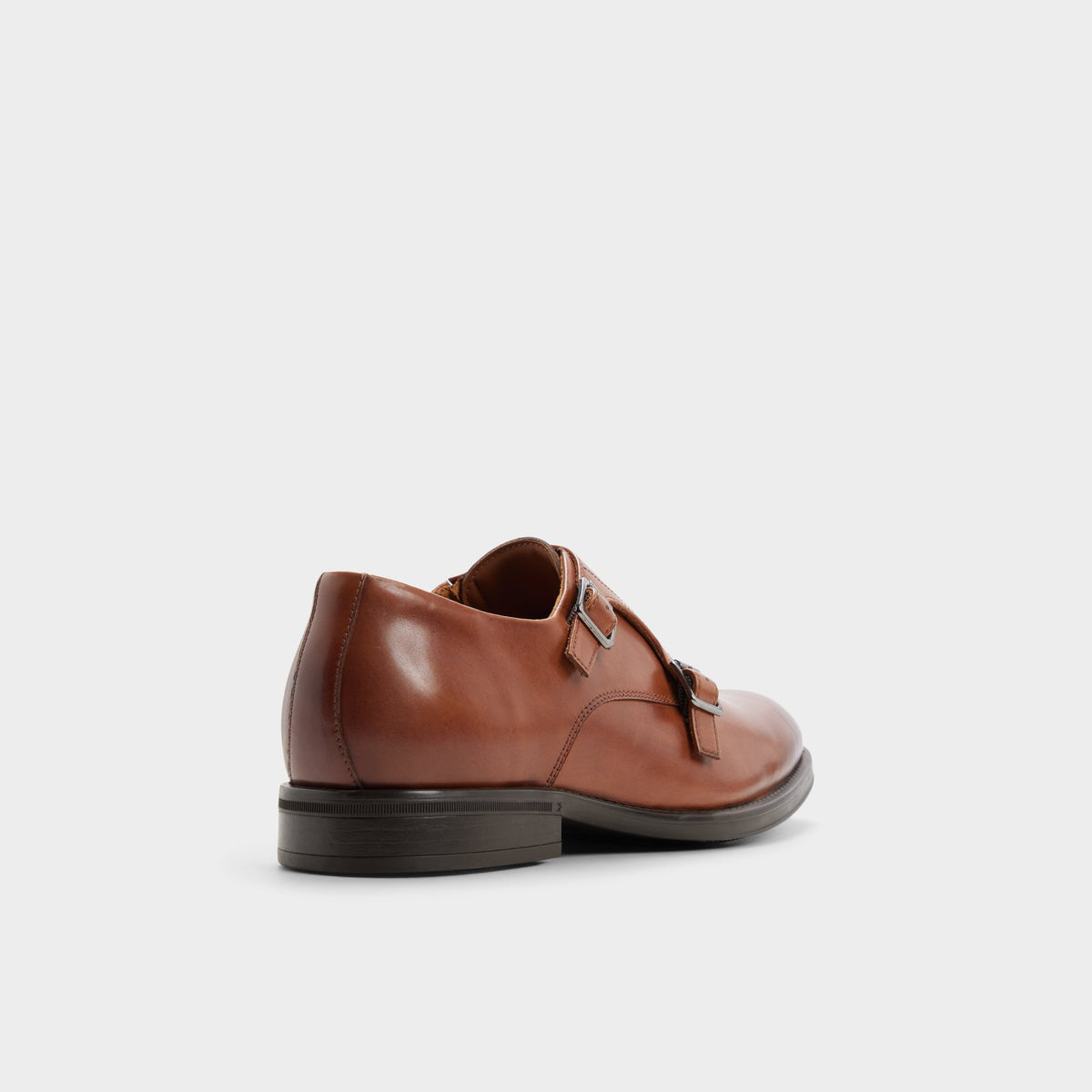 Three-quarter angle of Cognac Gomez Monkstrap's back side