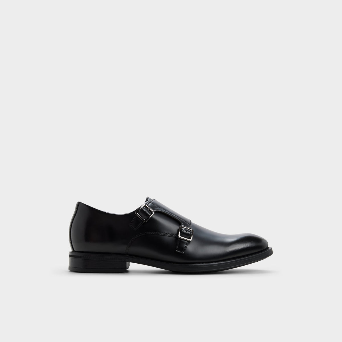 Main View of Black Gomez Monkstrap for Mens