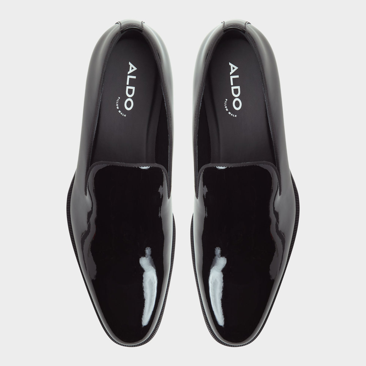 Top-down view of the Black Jarred Loafer