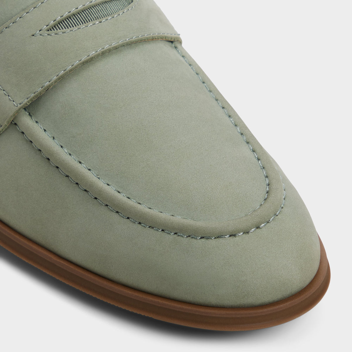 Close-up of the Light sage Journey Loafer