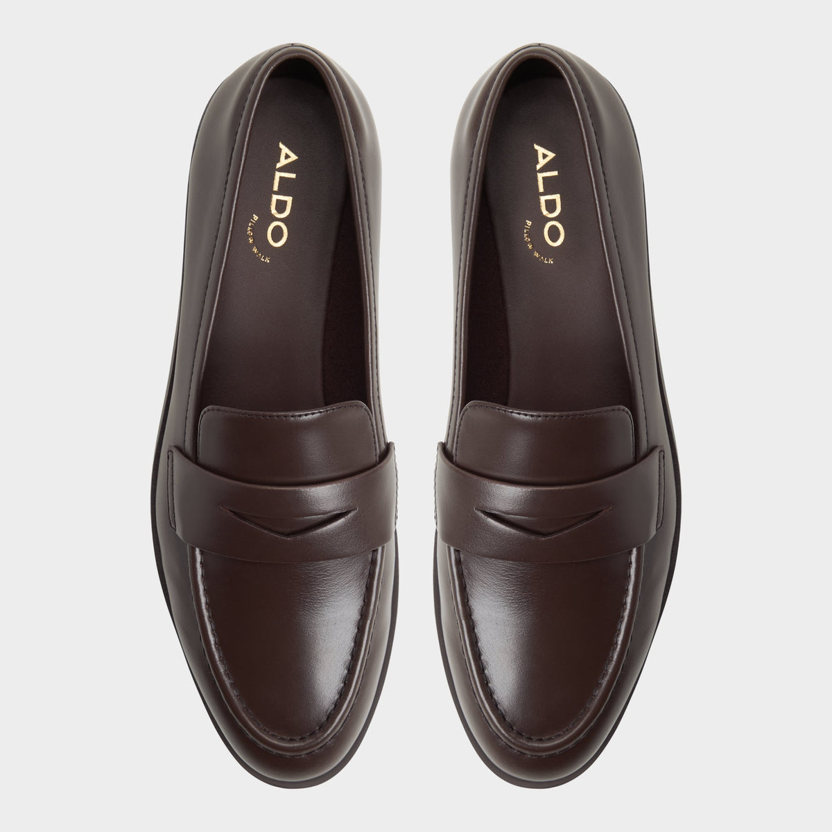Top-down view of the Dark brown Adaladar Loafer
