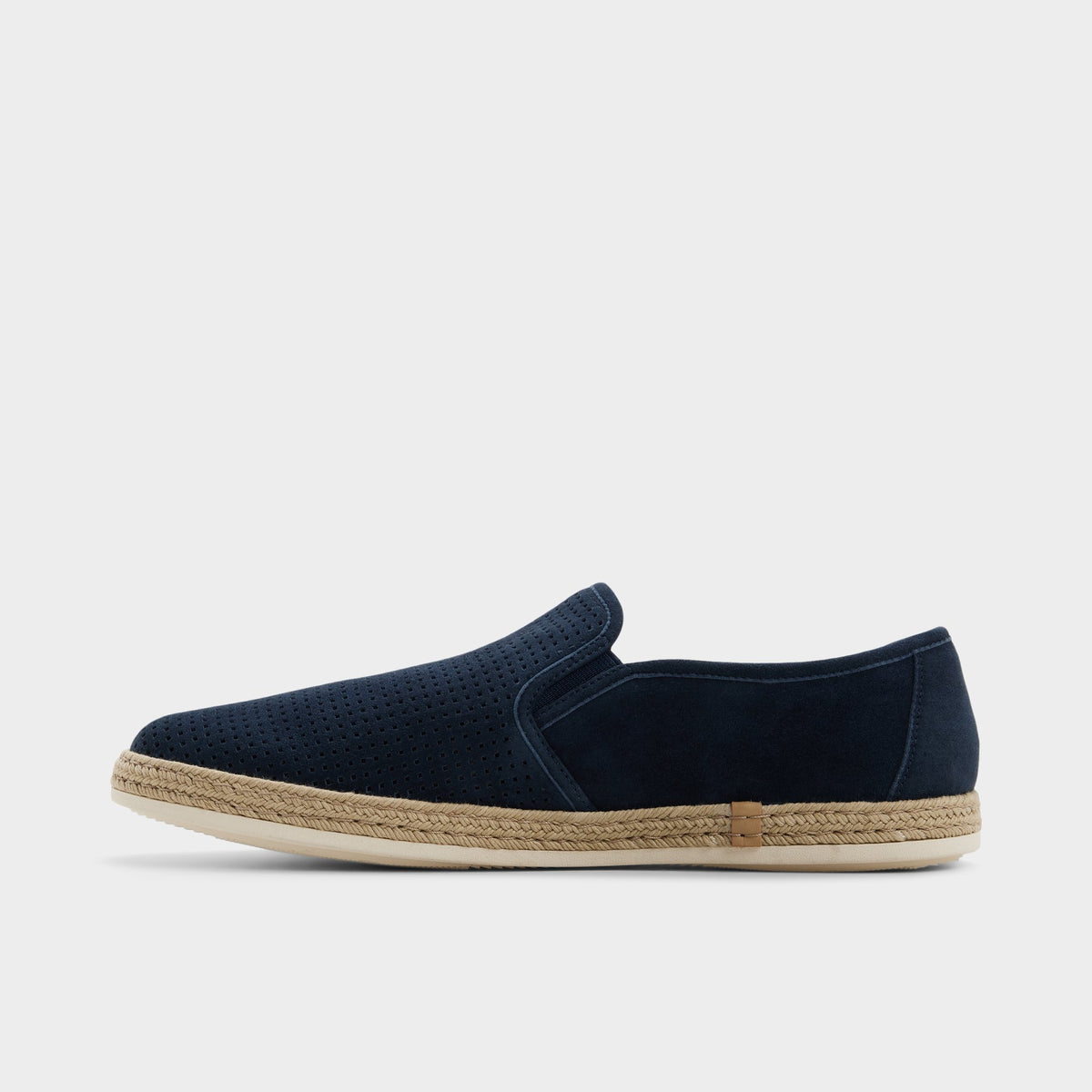 Side view of Navy Bryk Slip-on