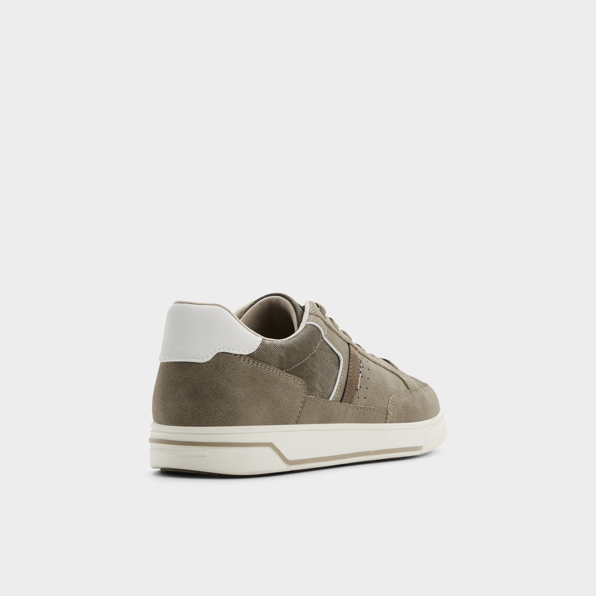 Three-quarter angle of Khaki Jenkin Low top sneaker's back side
