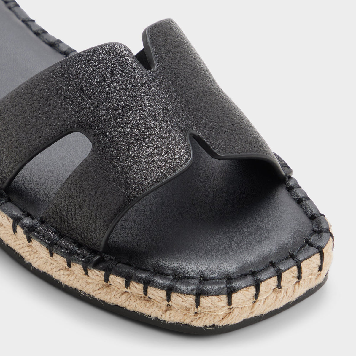 Close-up of the Other black Itspadrille Slide sandal