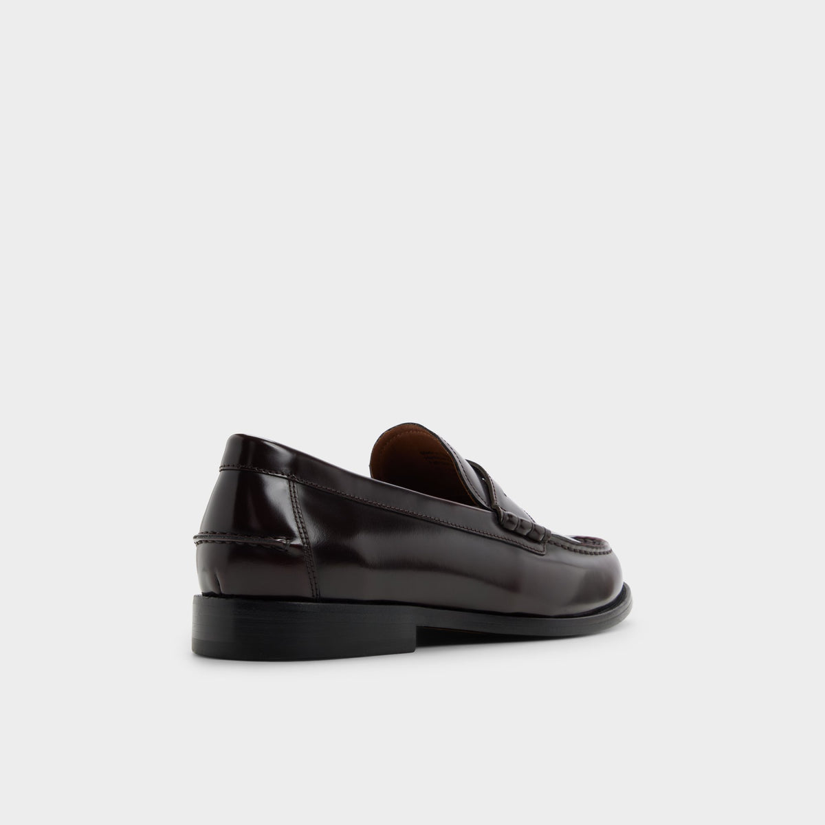 Three-quarter angle of Burgundy Jarom Loafer's back side