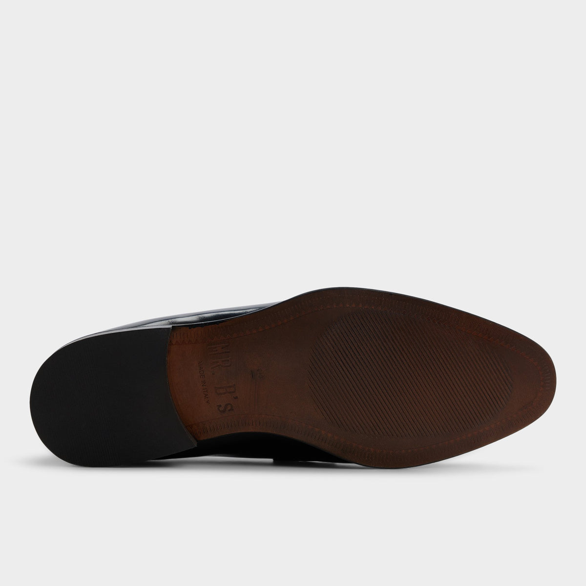 View of Black Paterson Loafer's sole