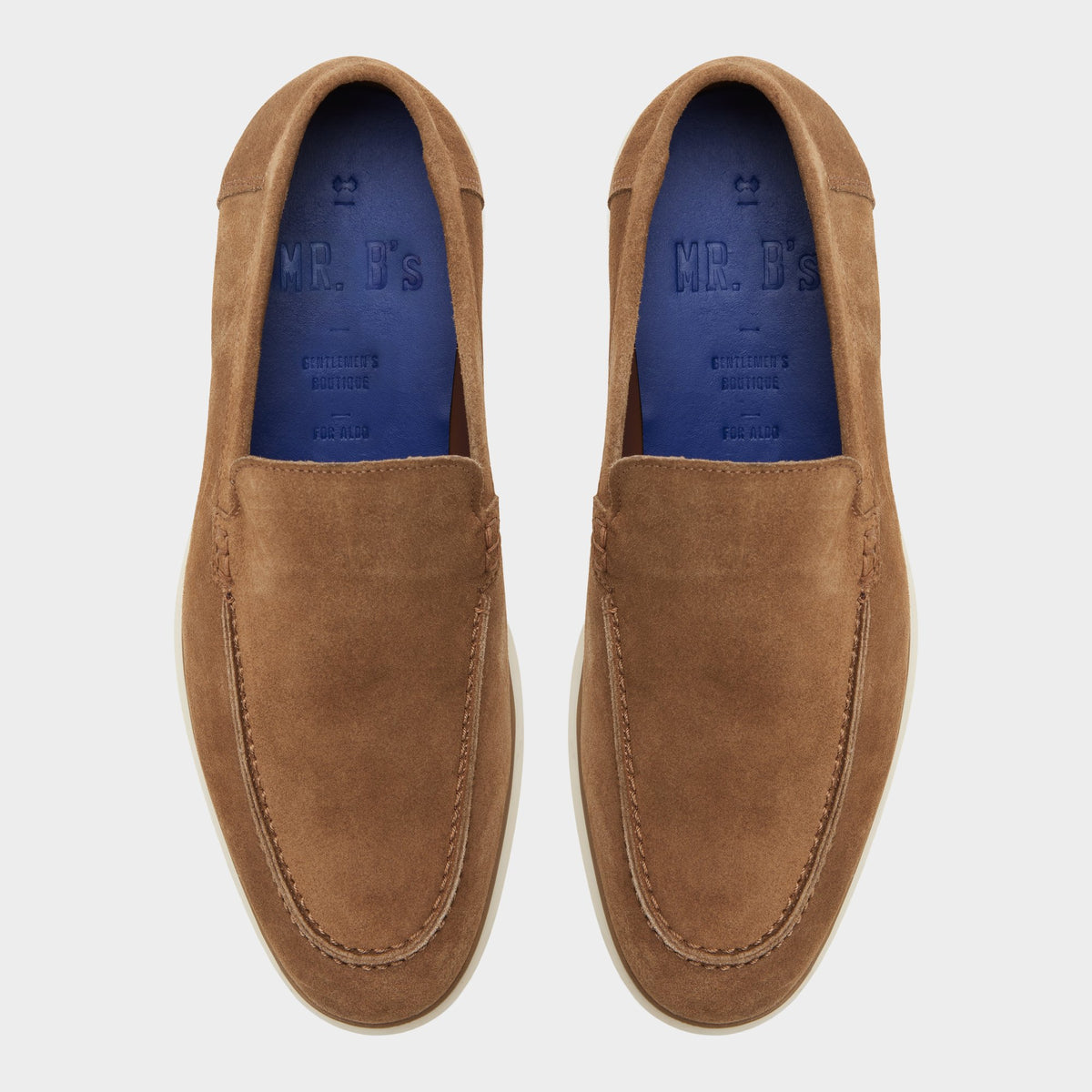 Top-down view of the Light brown Stark Slip-on