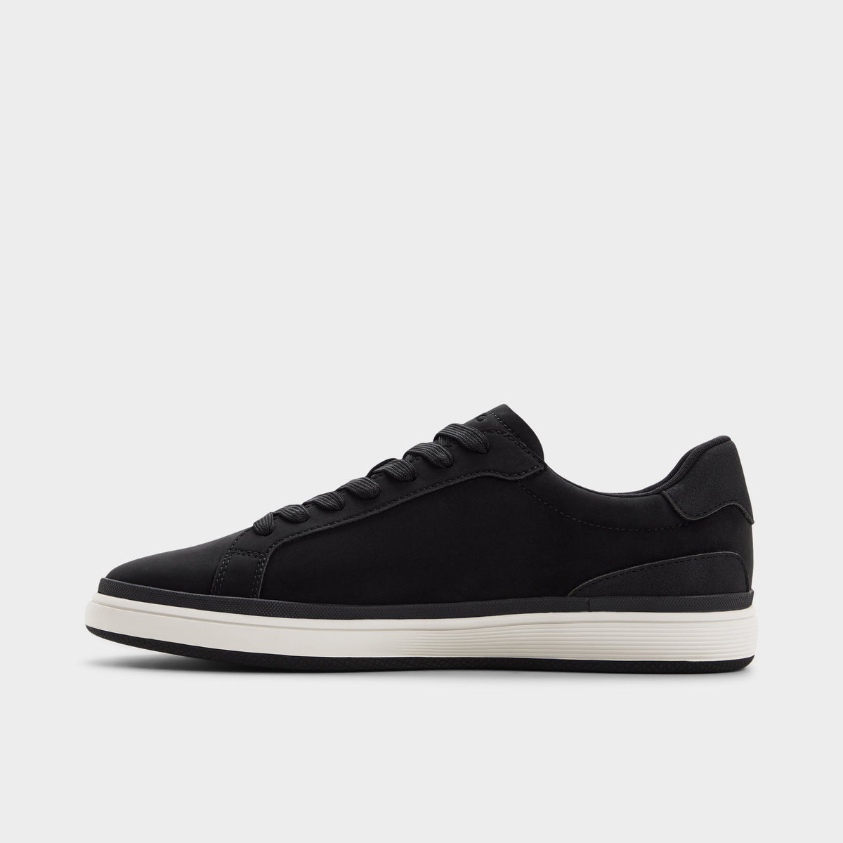 Side view of Black Tyrell Low top sneaker