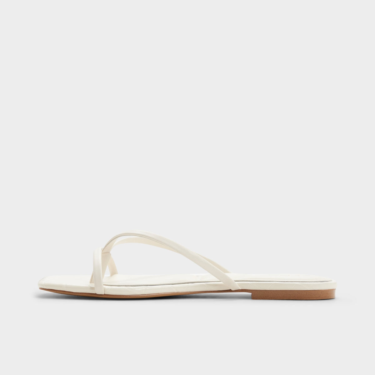 Side view of Other white Stivie Flip flop