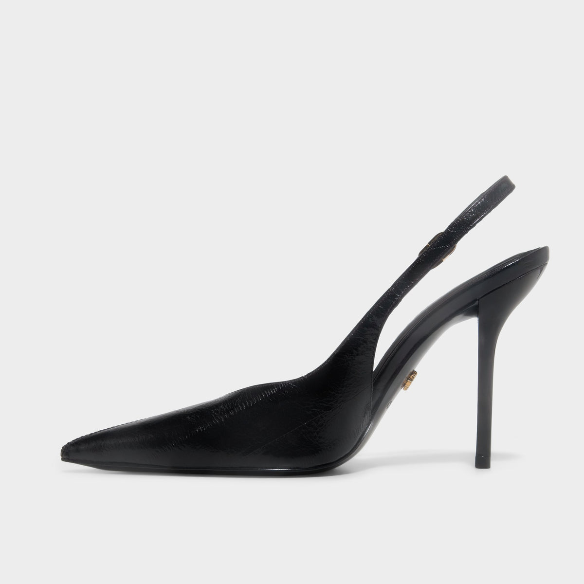 Vue latérale de Noir ZUHAIR MURAD x ALDO Sandale à Bride Arrière