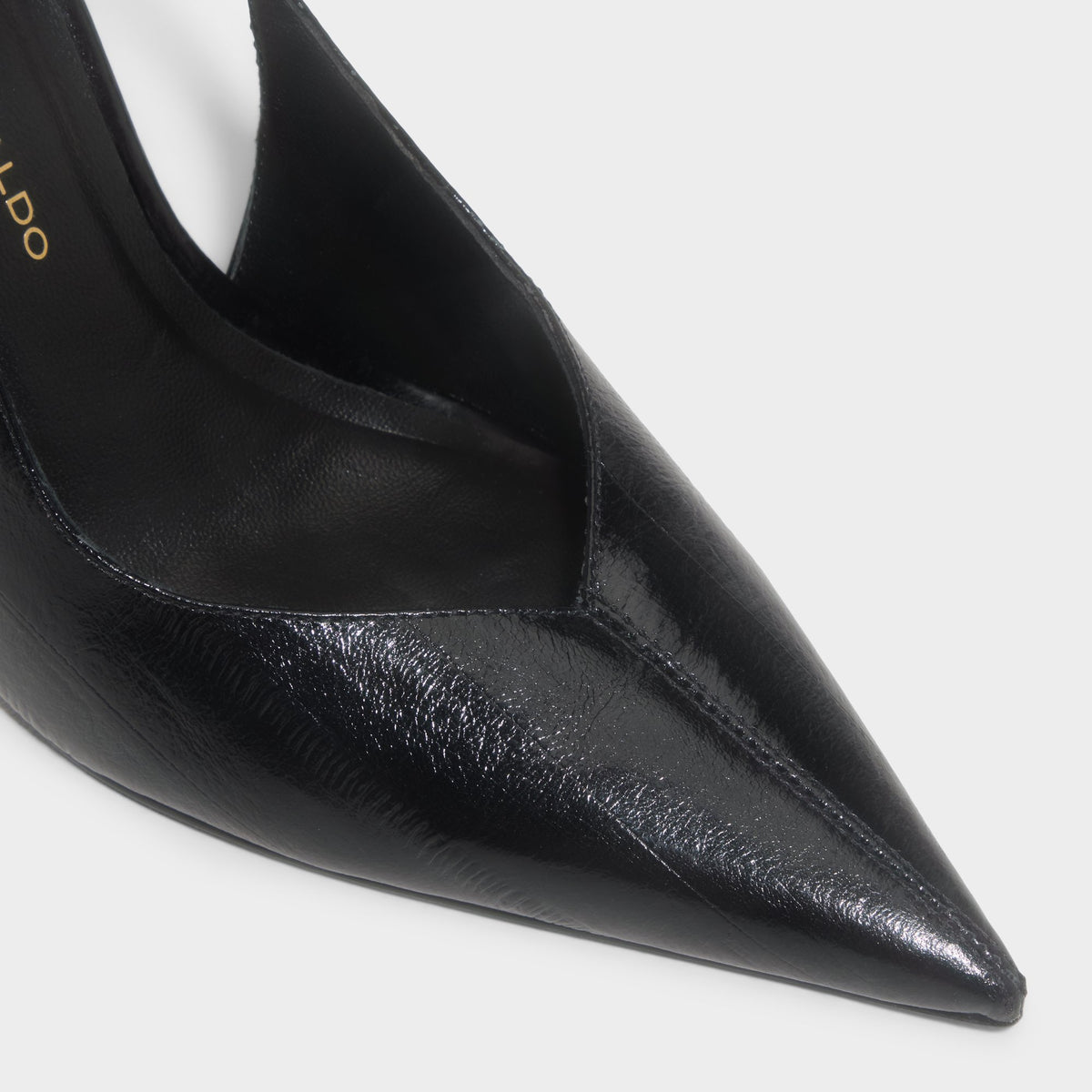 Vue de dessus de la Noir ZUHAIR MURAD x ALDO Sandale à Bride Arrière