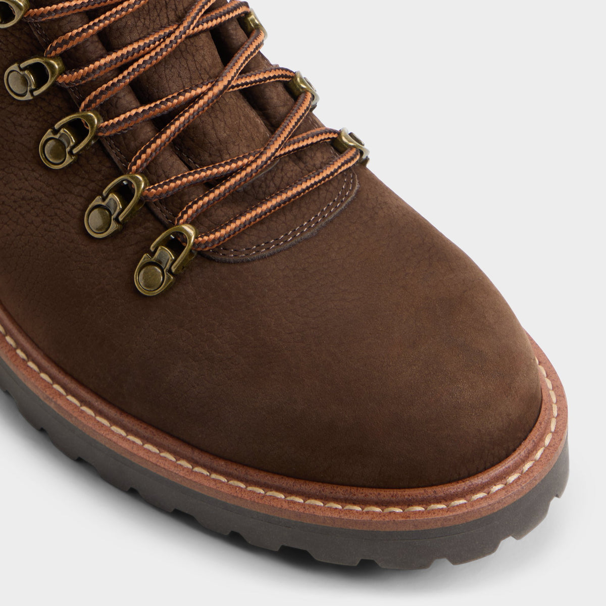 Close-up of the Dark brown Joshie Hiking boot