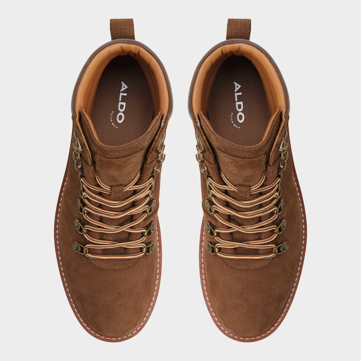 Top-down view of the Taupe Joshie Hiking boot