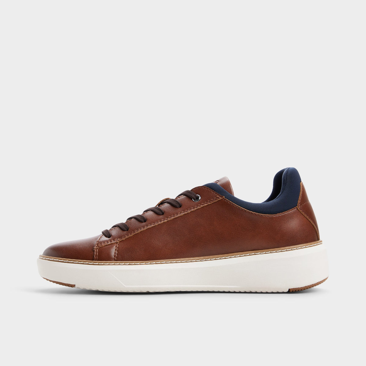 Side view of Tan Pederson Oxford shoe