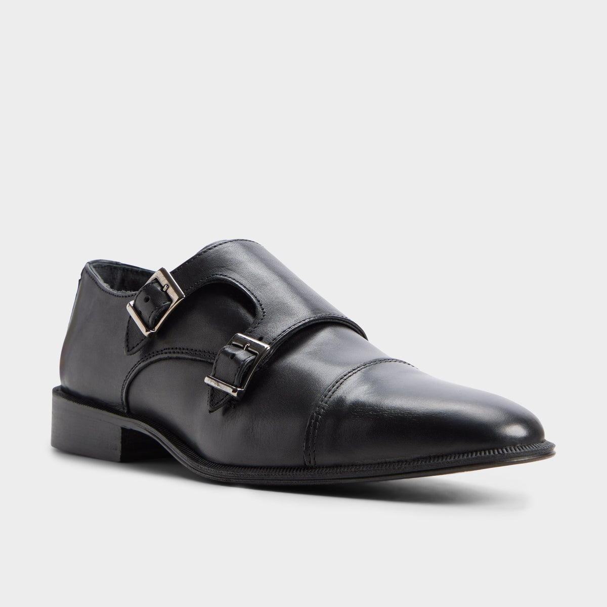 Three-quarter angle of Black Jacques Monkstrap's back side