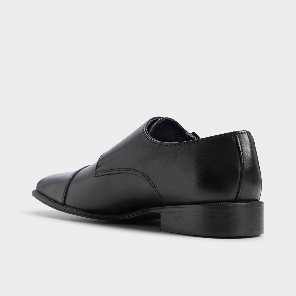 Side view of Black Jacques Monkstrap