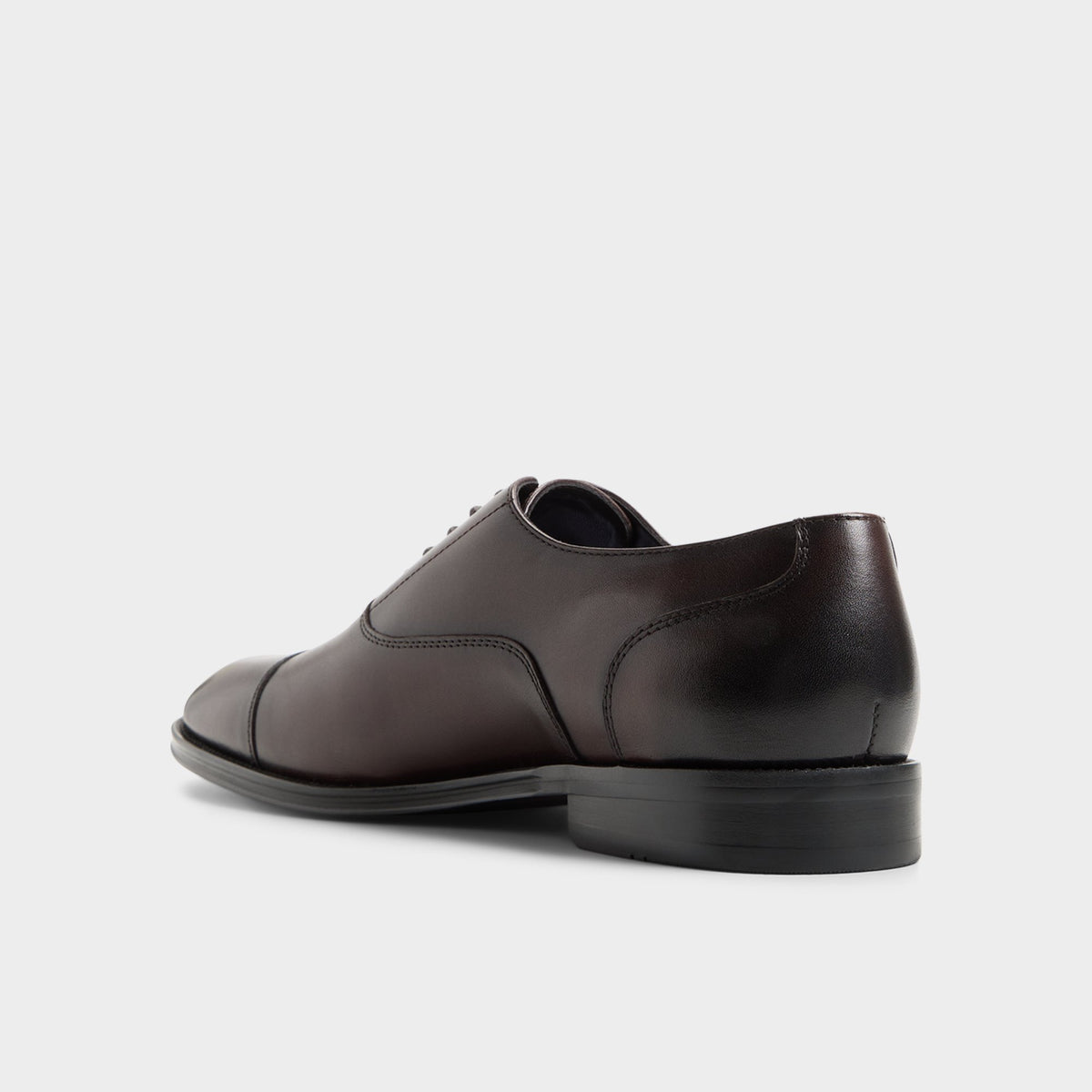 Side view of Dark brown Fez Oxford shoe