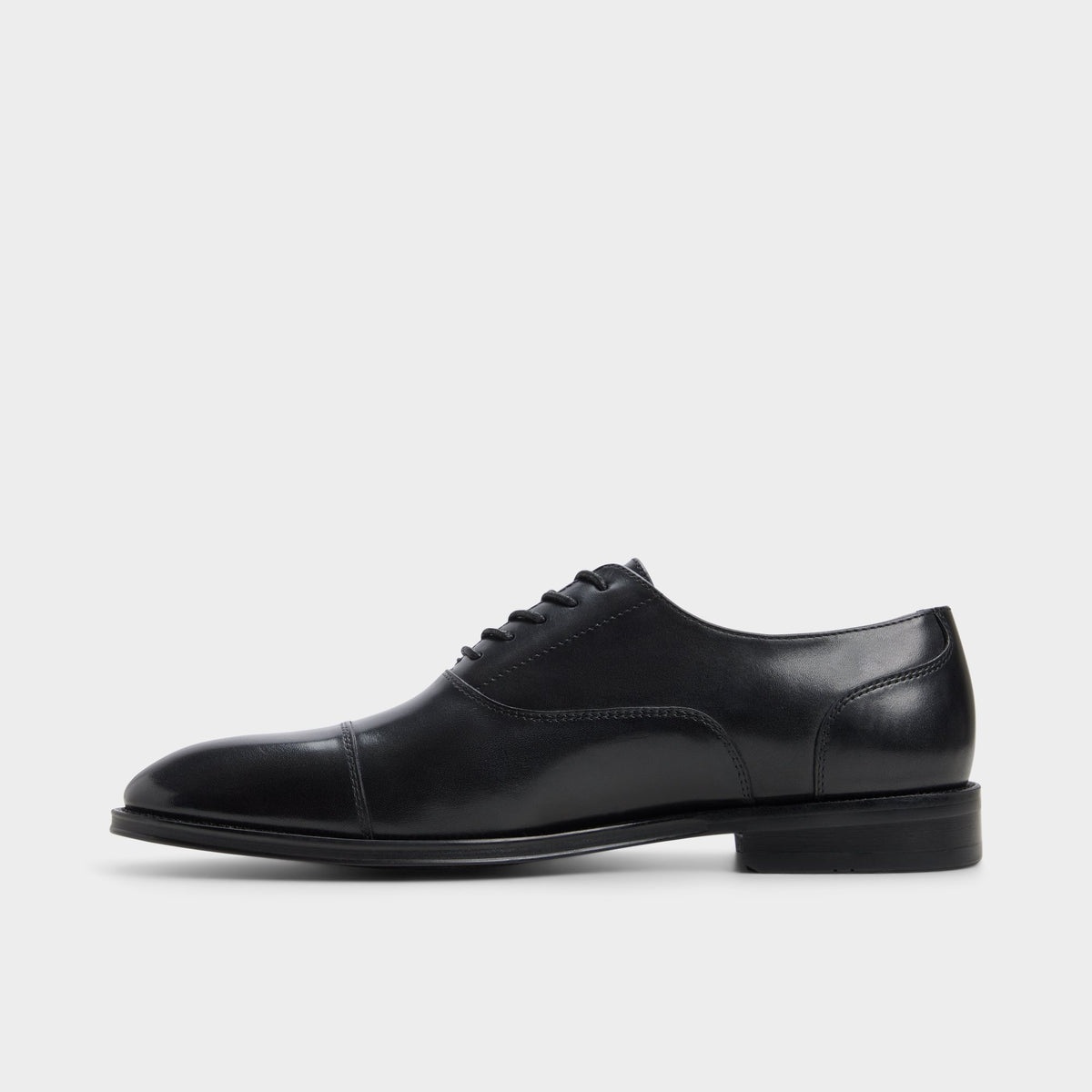 Side view of Black Fez Oxford shoe