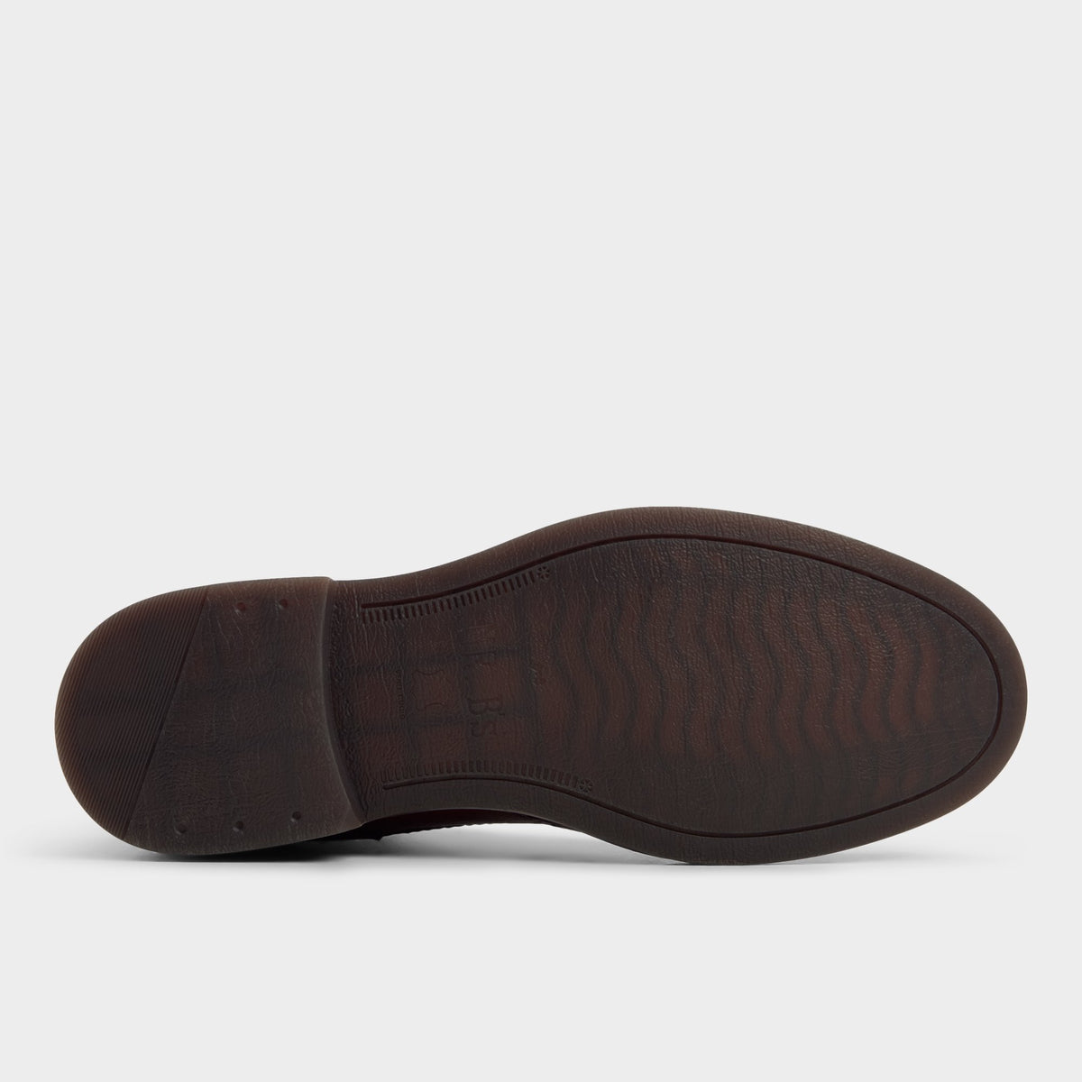 View of Brown Colombo Brogue ankle boot's sole