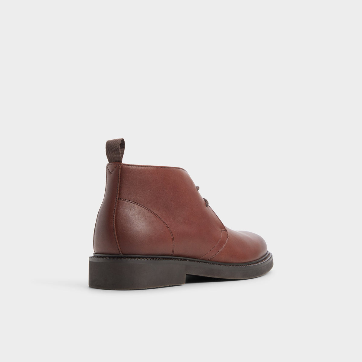 Three-quarter angle of Brown Tomasi Chukka boot's back side