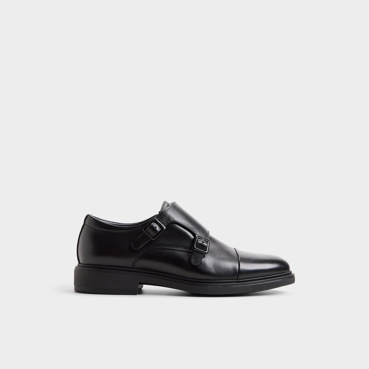 Main View of Black Leandro Monkstrap for Mens