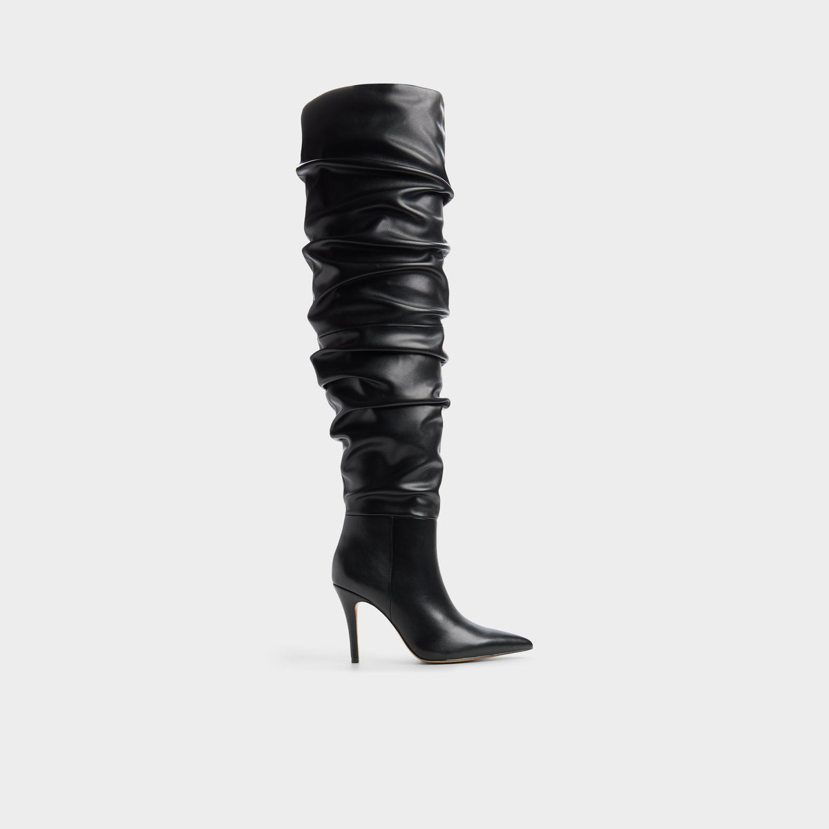 Main View of Other black Holiis Stiletto heel knee-high boot for Womens