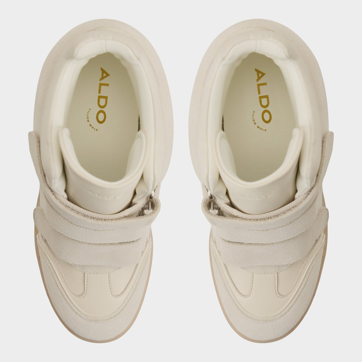 Top-down view of the Other grey Belissa Wedge sneaker