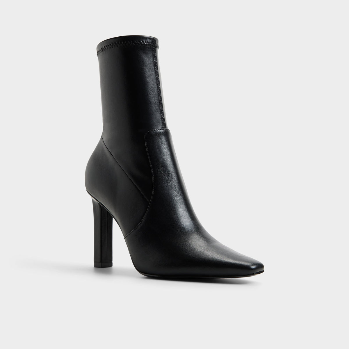 Three-quarter angle of Black Leianna Ankle boot's front side