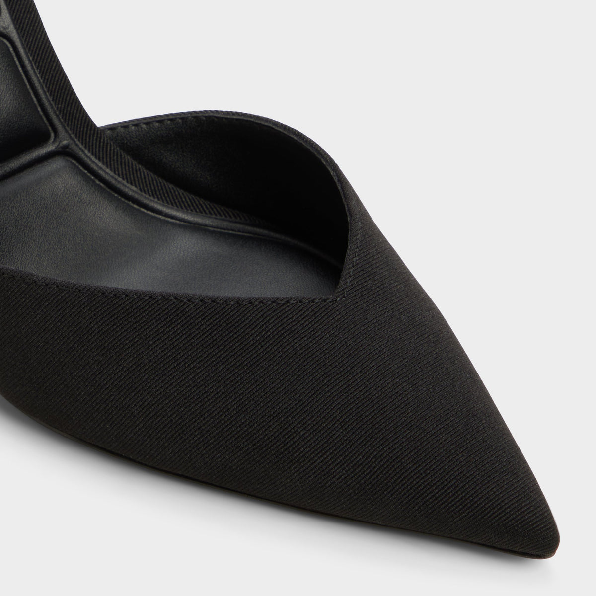Close-up of the Other black Carolling Strappy heeled shoe