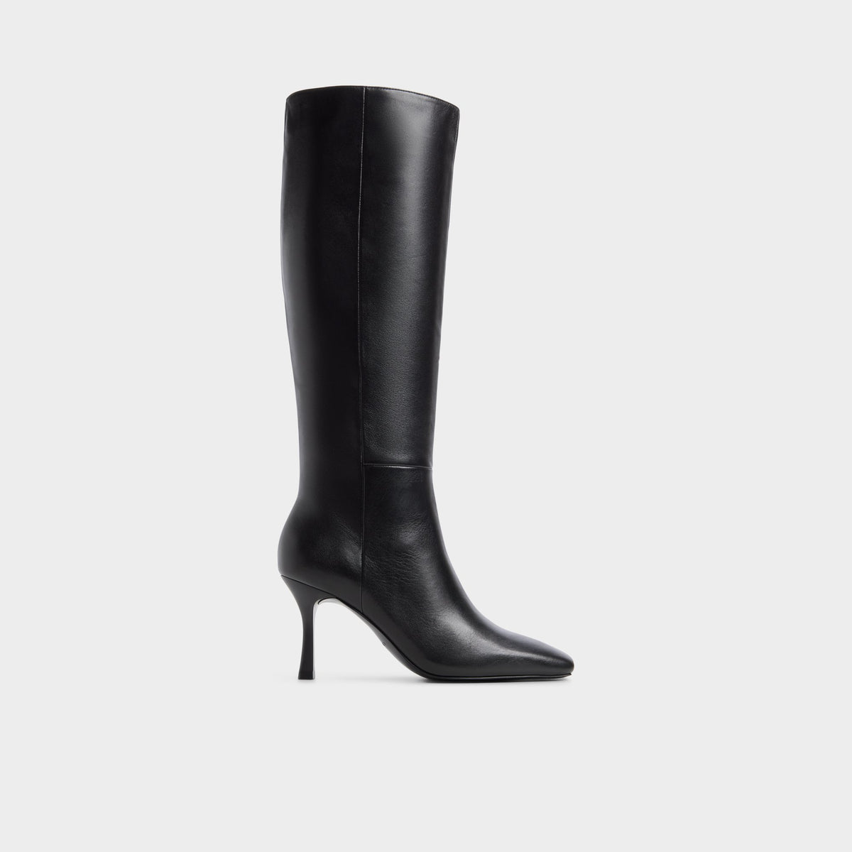 Main View of Black Purdie Stiletto heel knee-high boot for Womens