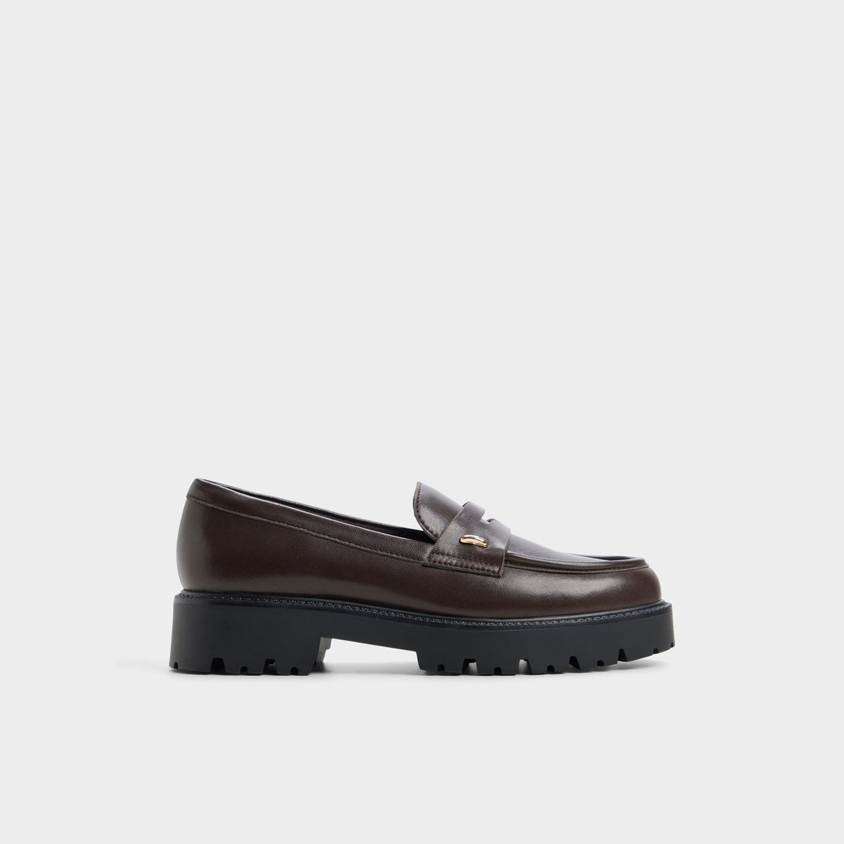 Main View of Dark brown Lindie Loafer for Womens