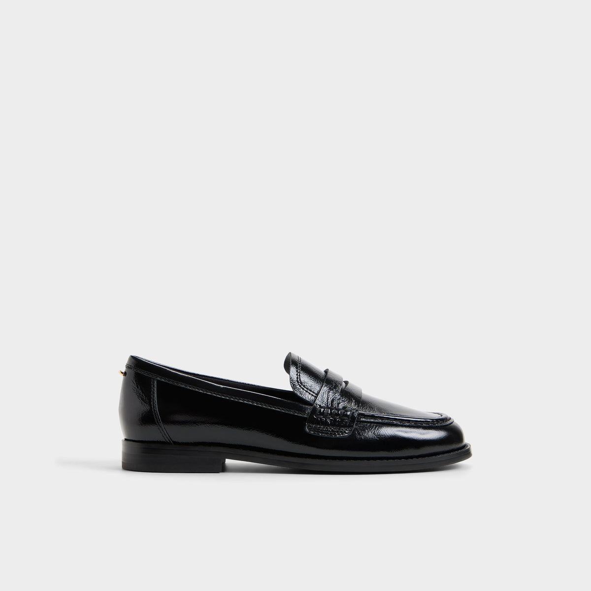 Main View of Black Genoa Loafer for Womens
