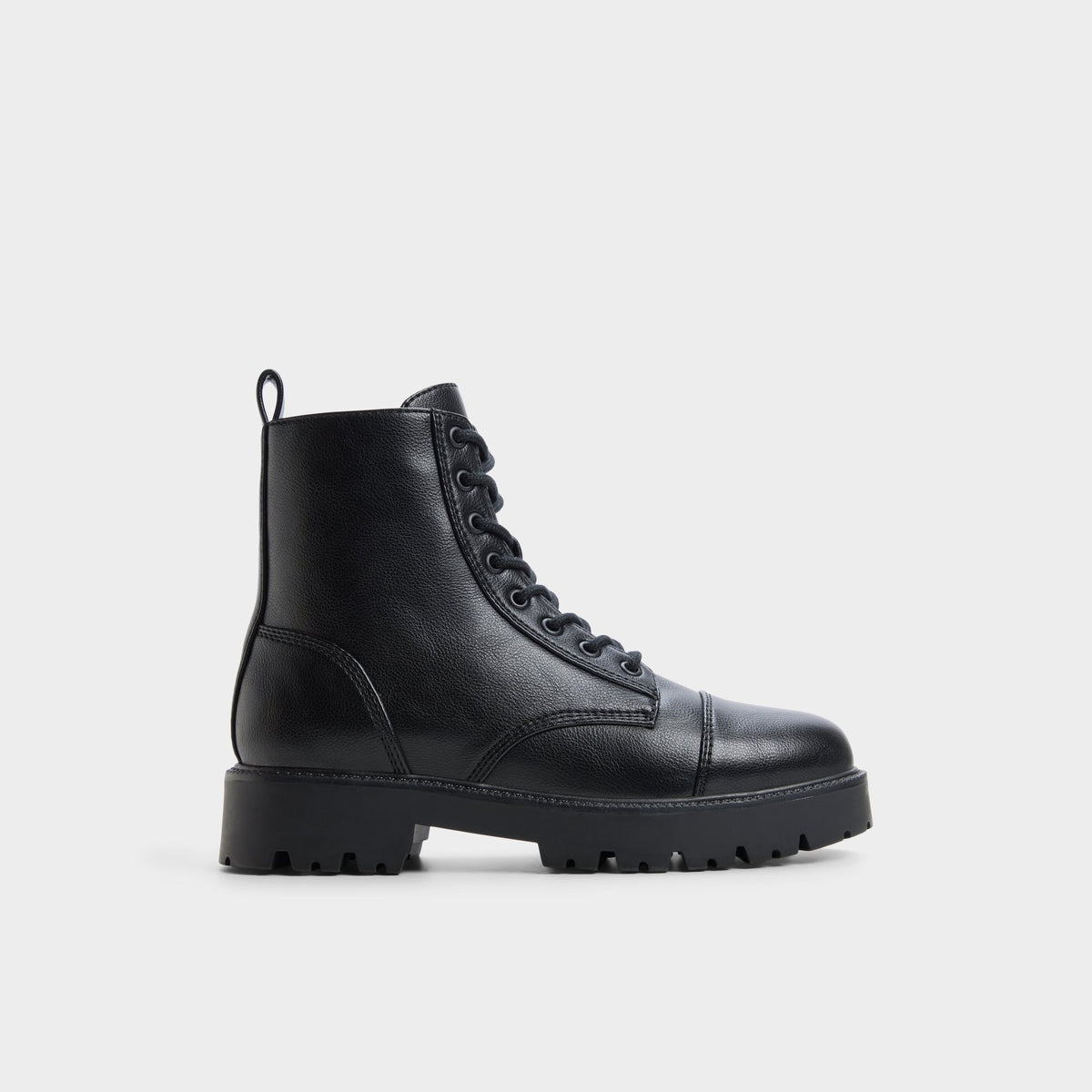 Vue principale de Noir Goervynter Botte de combat à semelle crantée pour Femmes